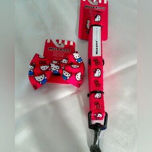 Sassy Meow Hello Kitty Red Bow and Leash Set 6ft